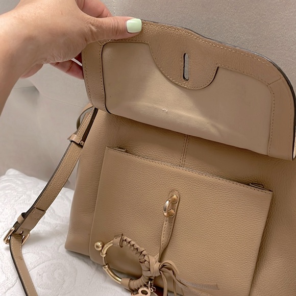 See by Chloe Joan Shoulder/Crossbody Bag Suede/Leather Tan - Picture 3 of 16